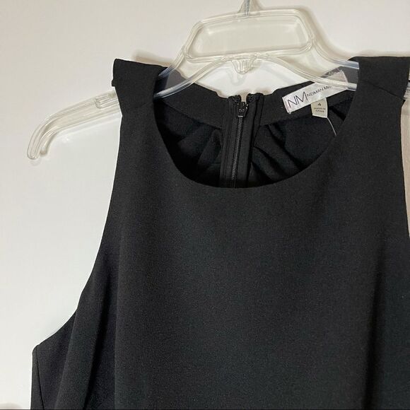 NEW Neiman Marcus Black sleeveless cocktail dress - Picture 4 of 6